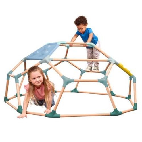 B. toys WonderDome Wooden Climber - Wood Climbing Dome for Kids, Indoor Active Play