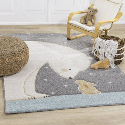 Redwood Rover Rocco Abstract Power Loom Polypropylene Area Rug in Gray & Reviews | Wayfair