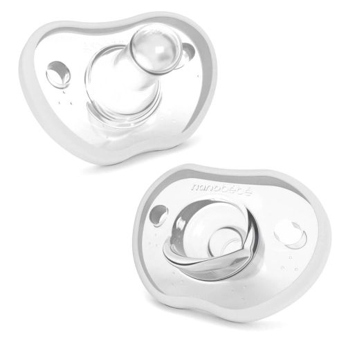 Nanobebe Flexy Pacifier 0-3M 2Pk White
