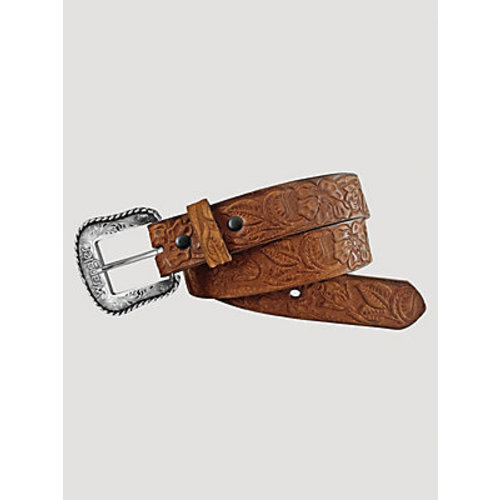 Girl's Floral Carved Belt