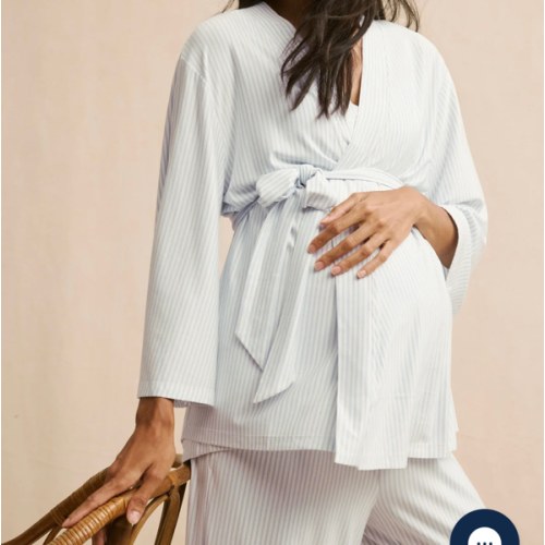 LAKE | Women | DreamModal Pajamas | Fog Maternity Kimono Bundle