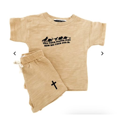 Tell Your Giants Shorts & Tee Set – OUR HOUSE ABOVE