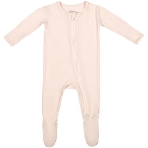 Bamboo Little Soft Baby Footie Pajamas, Baby Clothes, Newborn Sleepers, 95% Viscose and 5% Spandex, 0-24 Months