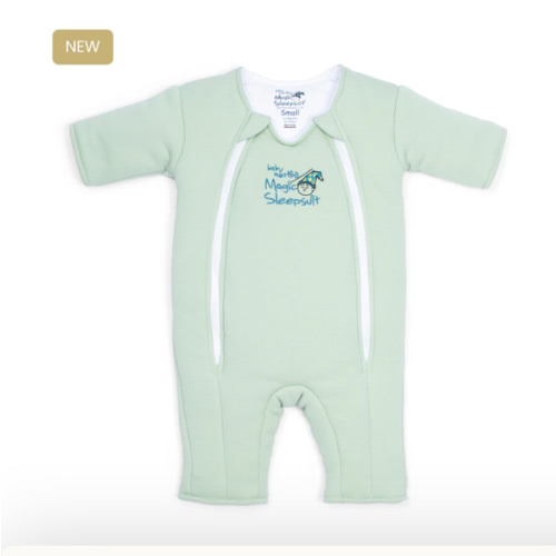 Sage Green Baby Merlin’s Magic Sleepsuit – 100% Cotton Sleep Solution