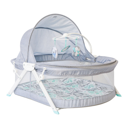 Infantino Sweet Time Dreams Fold & Go Bassinet, for Infants 0+ Months, Multicolor