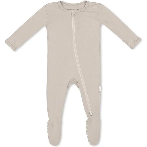 Bamboo Little Soft Baby Footie Pajamas, Baby Clothes, Newborn Sleepers, 95% Viscose and 5% Spandex, 0-24 Months