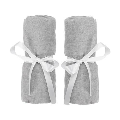 Newton Baby Newton Baby Travel Crib Fitted Sheet 2-Pack, Breathable Grey | Play Yard Sheet, Fitted, Breathable, Muslin Cotton, 34"x48", Washable, Ultra-Soft, Fits Travel Crib & Play Yard Floor Pad