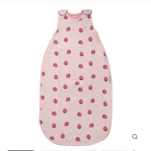 4 Season® Ultimate Baby Sleep Bag, Merino Wool & Organic Cotton, Strawberry