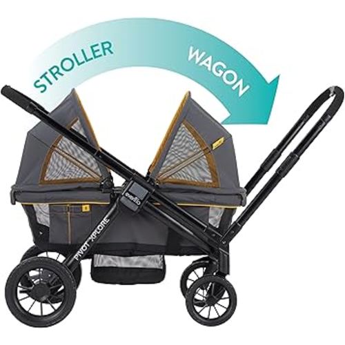 Evenflo Pivot Xplore All-Terrain Stroller Wagon (Adventurer Gray)