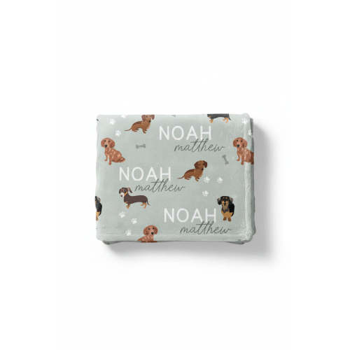 Personalized Kids Blanket | Dachshund