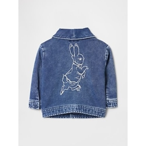 Baby Peter Rabbit™ Knit Denim Shawl Cardigan | Gap