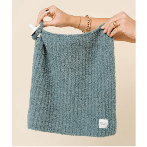 Chenille Blanket - Ocean Blue - Mini/Lovey