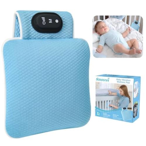 Ultimate Baby Sleep Soother – 3 Vibration Modes & Intensities for Gentle Sleep Assistance, Type-C Fast Charging, Perfect Crib Accessory for Newborns and Infants!(Small)