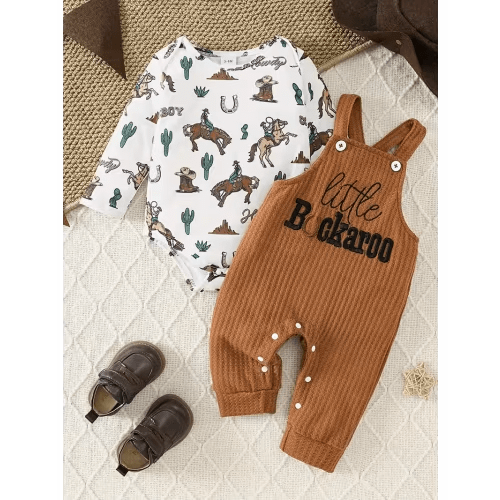 baby stuff baby boy western two piece set - Temu