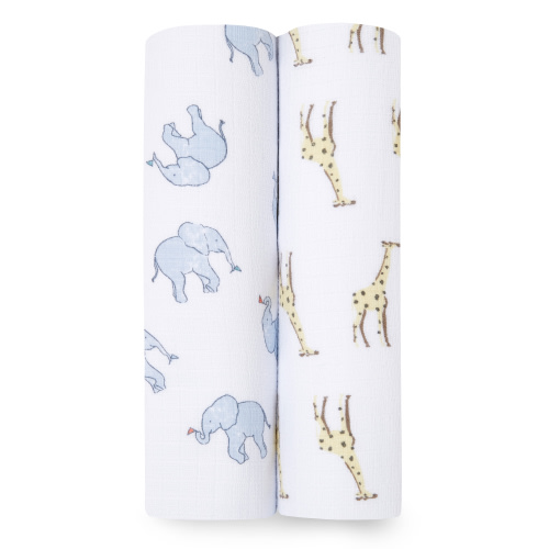 Aden + Anais Swaddles Cotton Muslin Baby Blankets (2 Count)