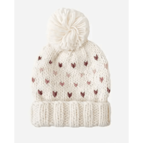 Baby & Kids' Hearts Pom Knit Hat
