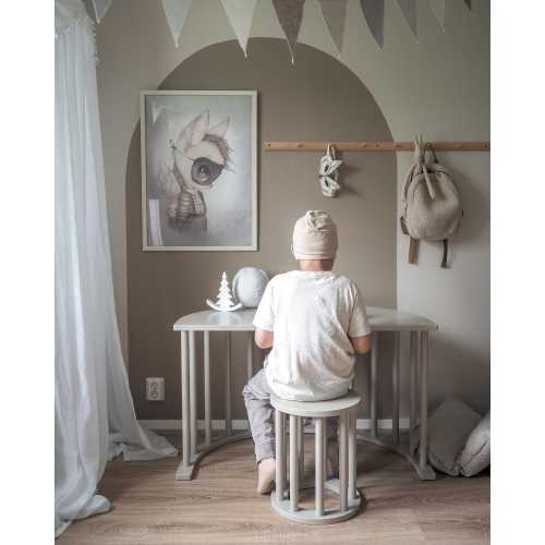 Kids Montessori Wooden Stool: Scandinavian Birch Plywood Plant Stand