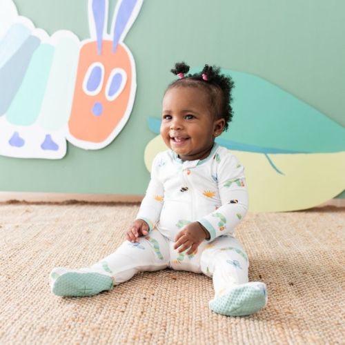 Kyte Baby Zippered Footie in The Very Hungry Caterpillar™ and Friends The Very Hungry Caterpillar™ and Friends 0-3 Months