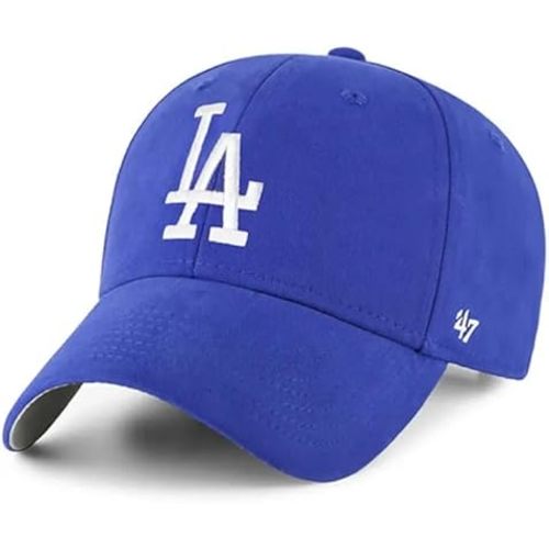 47 Los Angeles Dodgers Infant Hat Boys Girls (0-12 Months) Basic MVP Adjustable Cap, Royal Blue