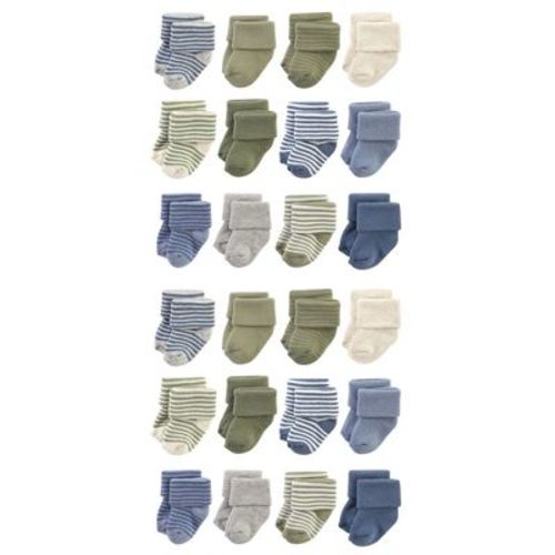 Hudson Baby Cotton Rich Baby Terry Socks 24-Pack