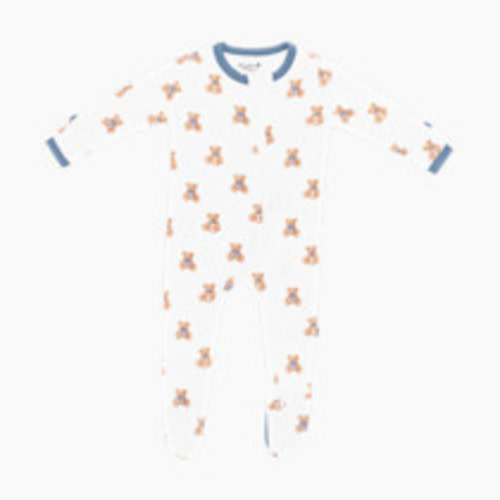 Kyte Baby Printed Zipper Footie - Teddy Bear, 3-6 M