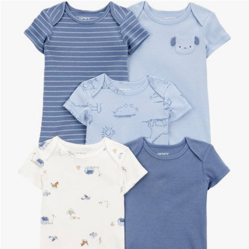 Carter's Baby Boys 5-Pack Original Short Sleeve Bodysuits