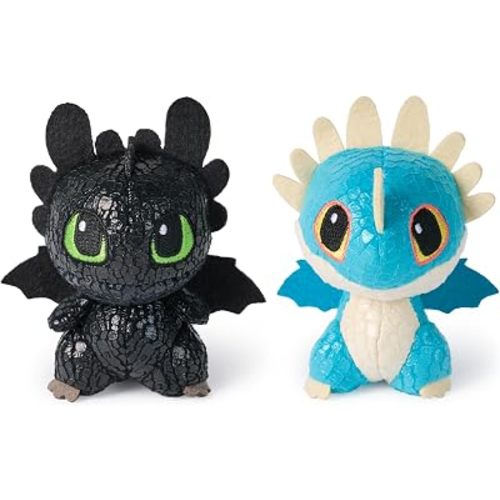 DreamWorks How to Train Your Dragon Toothless & Deadly Nadder 3” Plush Toys
