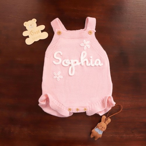 Custom Name Baby Romper, Personalized Baby Girl Romper, Baby Summer Outfit, Ruffled Romper Baby, Newborn Coming Home Outfit Girl, Baby Gifts - Etsy