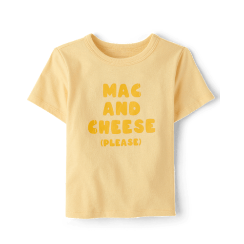 Baby And Toddler Mac And Cheese Graphic Tee - Yellow
