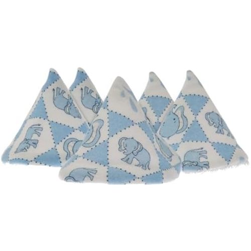 Washable Cotton Pee-Pee Teepees That Shield Baby Boys Pee During Diaper Changes. Makes a Great add-on Gift for a Baby Shower Thanks to its Fun, Gift-Ready Store Packaging. 5 Pack. Elephant