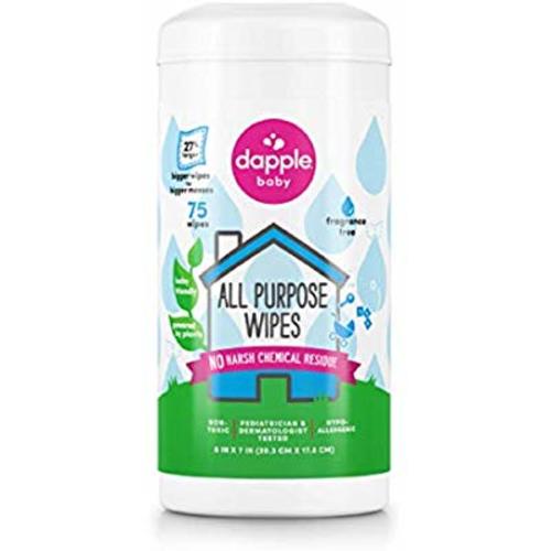 Dapple Toy and Surface Wipes - 75 Ct, Pack of 2