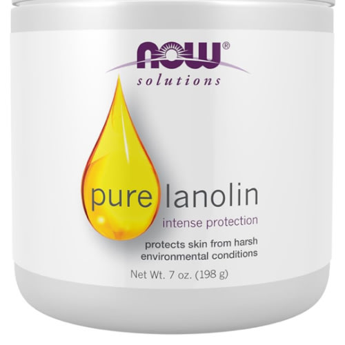 NOW Solutions, Pure Lanolin, Wind and Harsh Environment Skin Protectant, Thick Jelly, For Rough Dry Skin, 7-Ounce
