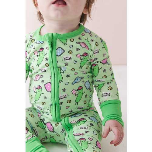 Little Dinker Pickleball Bamboo Zip Pajama