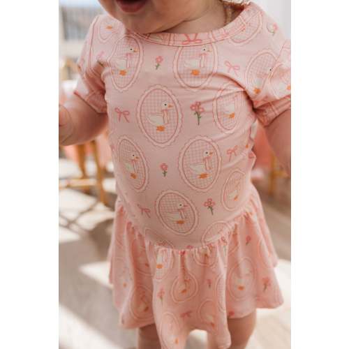 Pink Little Goose Twirl Bodysuit