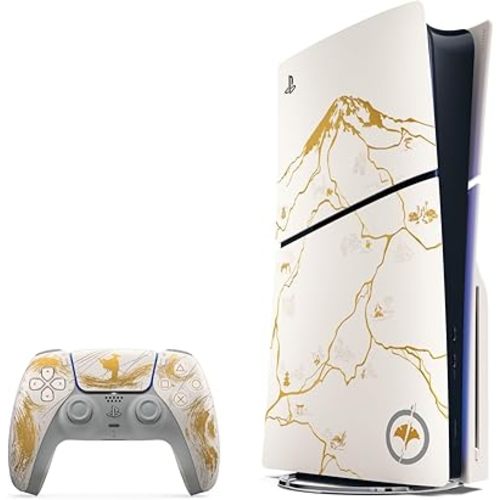 PlayStation®5 Console – Ghost of Yōtei Gold Limited Edition Bundle (slim)