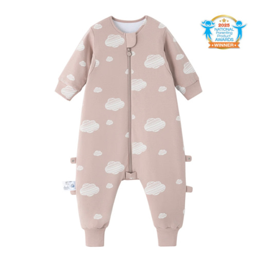 All Season Long Sleeve Sleep Sack Walker 1.0 TOG - Organic Cotton & Camel Wool - Pink Sky