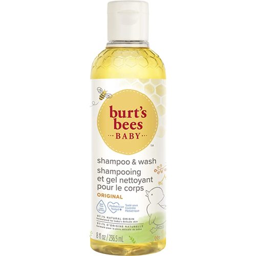 Burt's Bees Baby Shampoo & Wash, Original, Tear Free, Pediatrician Tested, 98.7% Natural Origin, 236.5 ml
