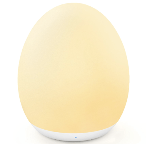 MediAcous Night Light for Kids Baby, Egg Light for Nursery, 7 Colors Changing & Stepless Dimming, Soft Silicone Touch Night Lamp with 1 Hour Timer, Rechargeable Nursery Night for Breastfeeding