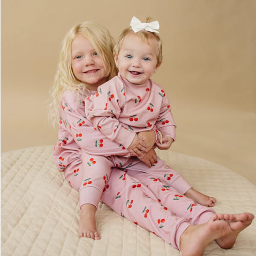 Jogger Set | Blush & Cherry