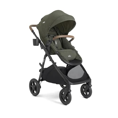 Joie Baby Ginger 4-in-1 Convertible Pramette Stroller, All-Terrain Wheels | Height Adjustable Seat, All-Wheel Suspension, Extra Storage. For Newborns and Toddlers
