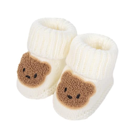 Baby Booties Newborn Walking Shoes Warm Crochet Knit Soft Socks for Infant Boy Girl