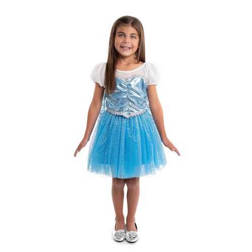 Little Adventures Ice Princess Party Dress - Machine Washable Child Pretend Play Costume Outfit with No Glitter