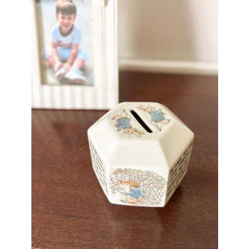 1990's Beatrix Potter Peter Rabbit Money Bank