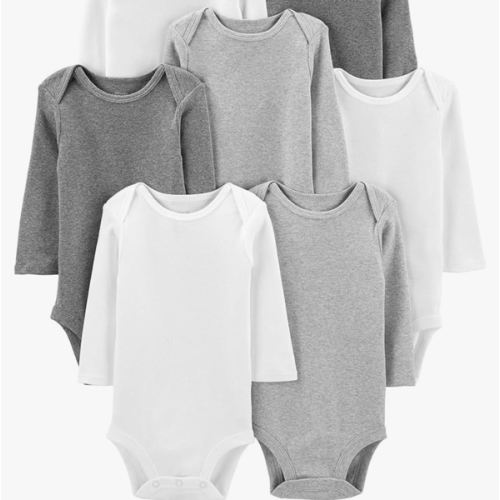 Simple Joys by Carter's Unisex Baby 7-pack Long Sleeve Bodysuit