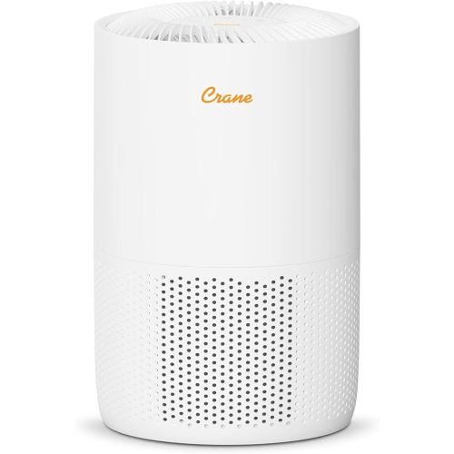 Crane True HEPA Air Purifiers for Home, Up To 300 Sq Ft, Air Purifiers For Bedroom, and Office, Removes Dust, Smoke, Pet Dander, and Allergens, Purifier HEPA with Sleep Timer, Child Lock, Filter Alert