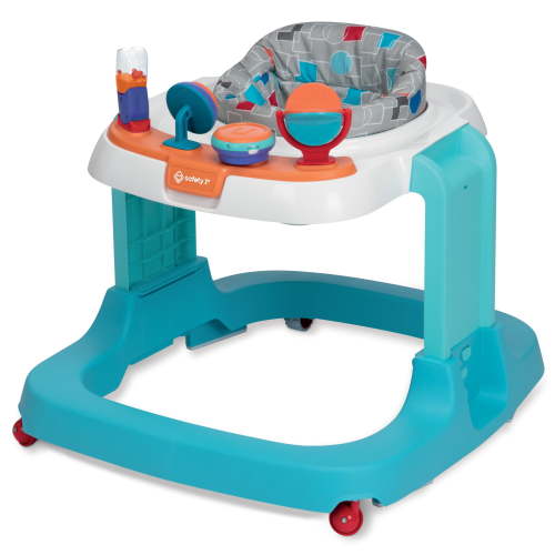 Safety 1st Ready, Set, Walk! DX Baby Walker with Wheels, Teal