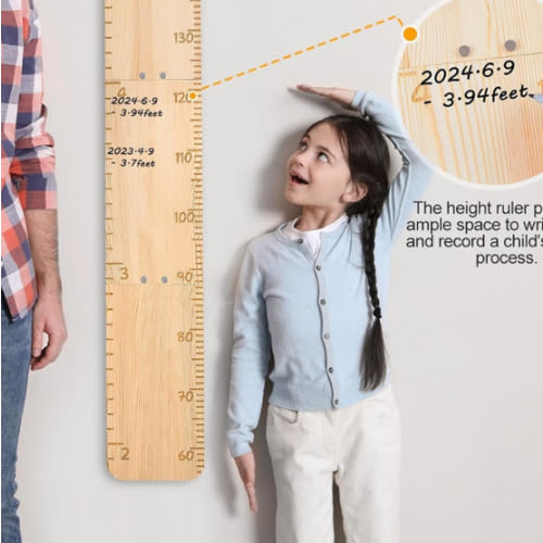Growth Chart for Wall Wooden Height Chart for Kids Unicorn Castle Height Measurement for Wall Kids Height Wall Chart Kids Room Nursery Wall Decor