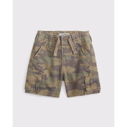 baby camo cargo pull-on shorts
