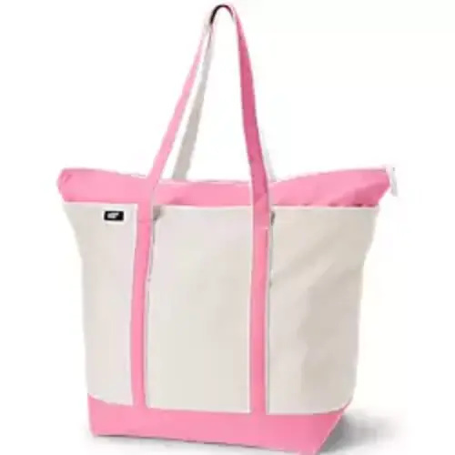 Medium 5 Pocket Open Top Canvas Tote Bag | Lands' End