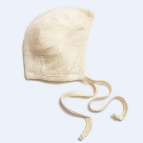 Hocosa Pilot-Style Baby Cap in Organic Wool/Silk Blend – Danish Woolen Delight